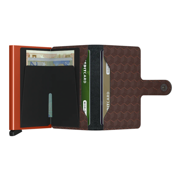 Secrid Mini Wallet - Optical Brown Orange
