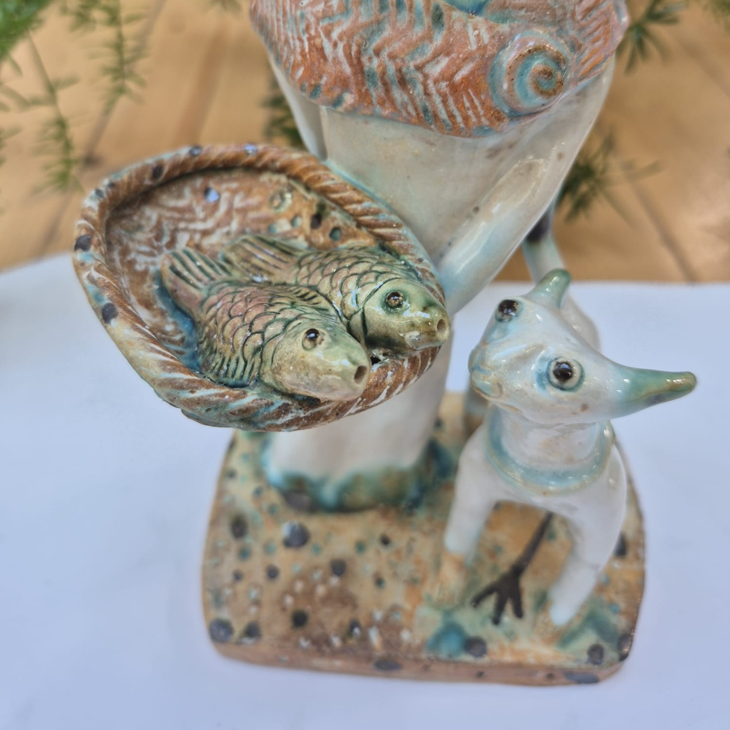 Shelagh Spear Fishwife and Cat SS211