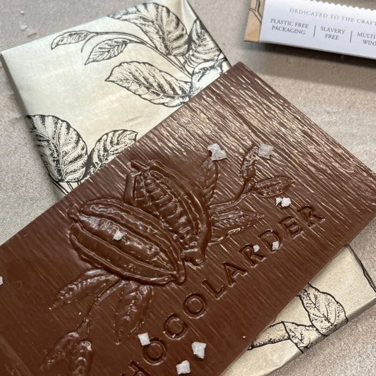 Chocolarder Cornish Sea Salt 50% Milk Chocolate Bar