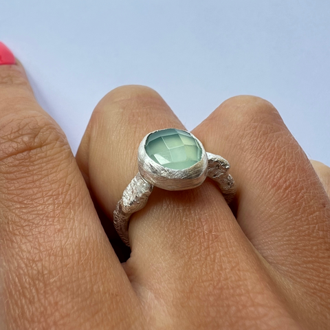 Sarah Drew Chalcedony Silver Ring