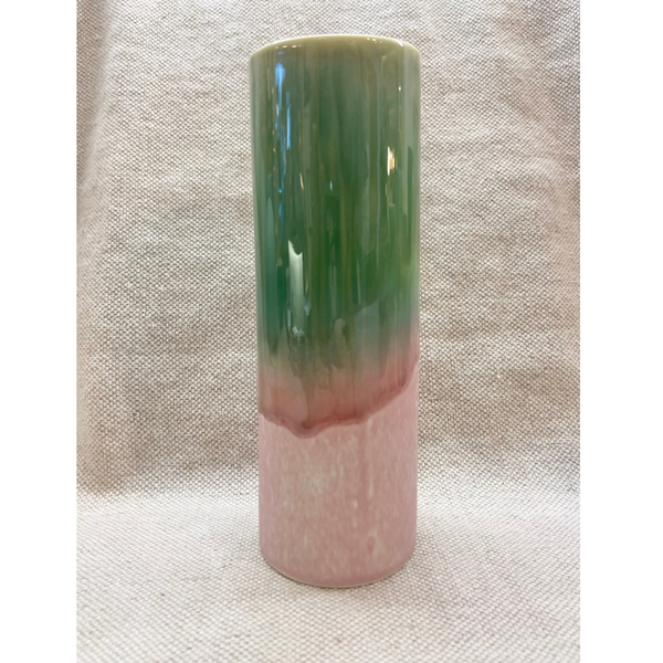 SGW Lab Cylinder Vase Large Pink Green