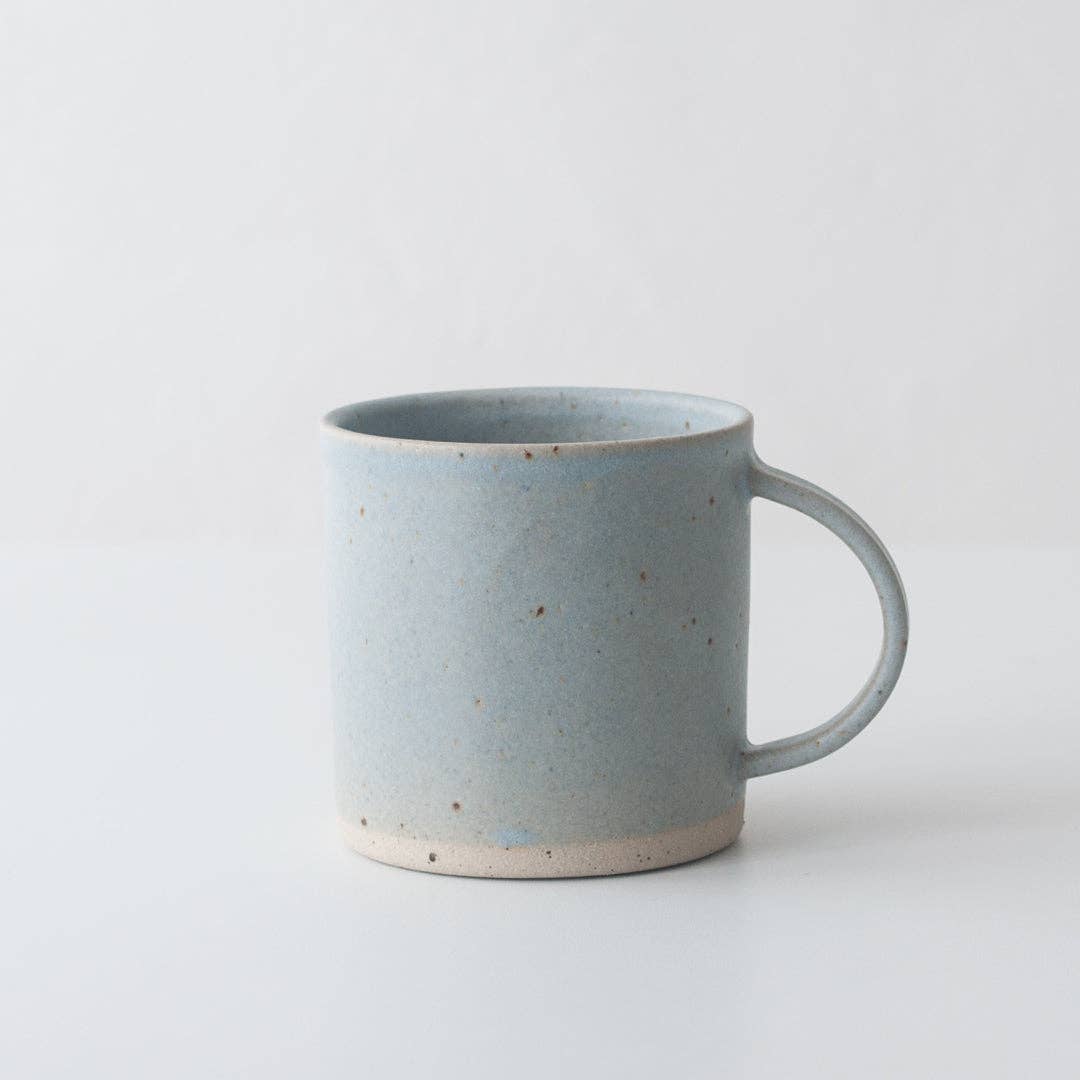 Dor & Tan Ceramic Mug - Linen Blue & Speckled