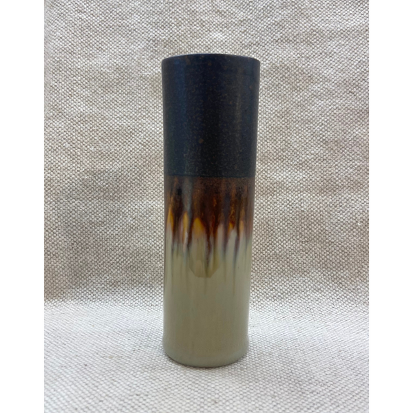 SGW Lab Cylinder Vase Small Taupe Brown