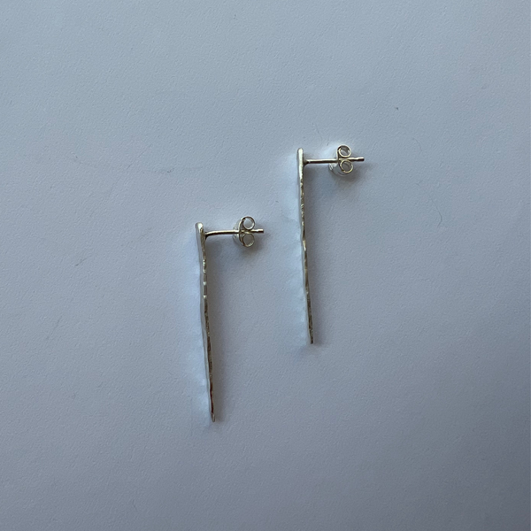 Sarah Drew Medium Eco Silver Shard Stud Earrings