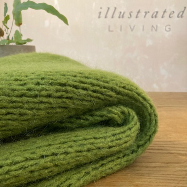 Mohair Mix Cardigan Moss Green