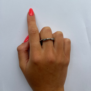 Sarah Drew Fused Eco Silver Ring