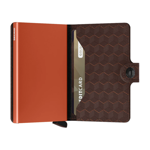 Secrid Mini Wallet - Optical Brown Orange