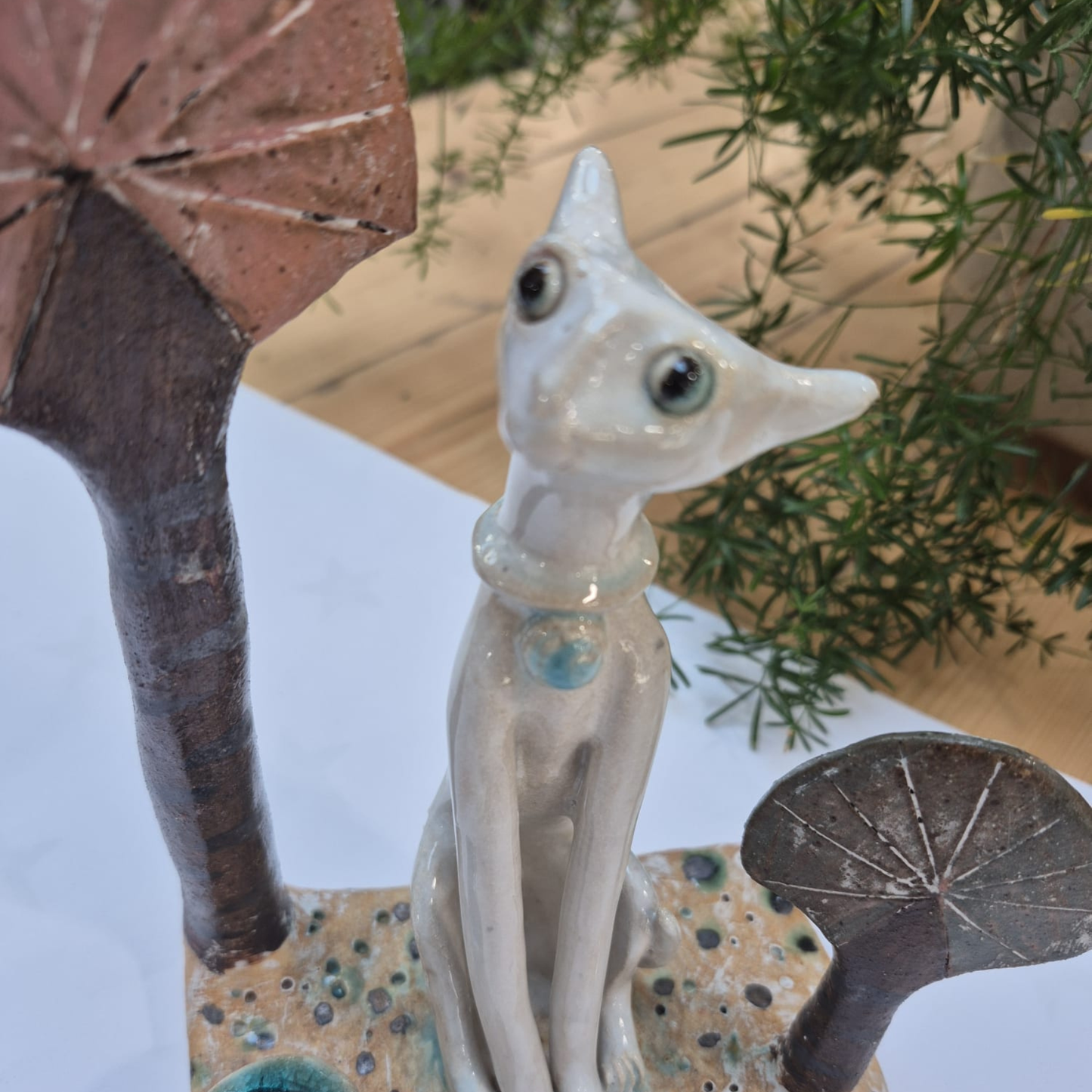 Shelagh Spear Cat, Trees and Water SS217