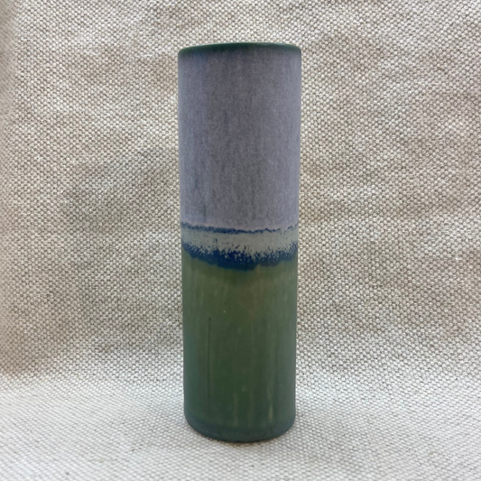 Medium Cylinder Vase - Lilac & Olive