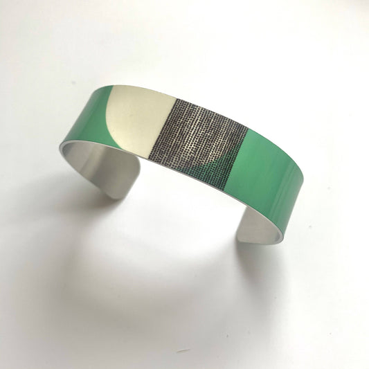 Jenni Douglas Balance Narrow Cuff Bracelet - Green Band