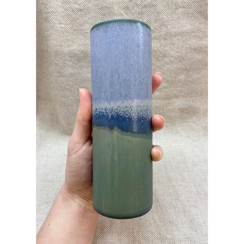 SGW Lab Cylinder Vase Large Lilac Olive
