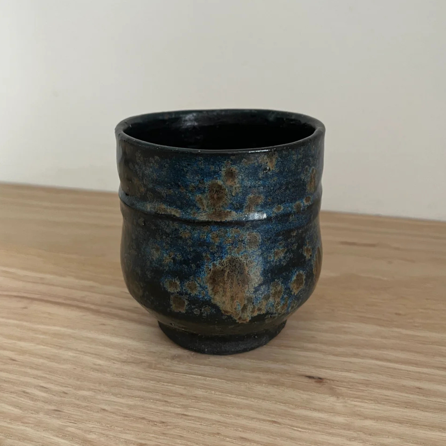 Ray Toms Boxed Yunomi Black Clay With Ash Glaze