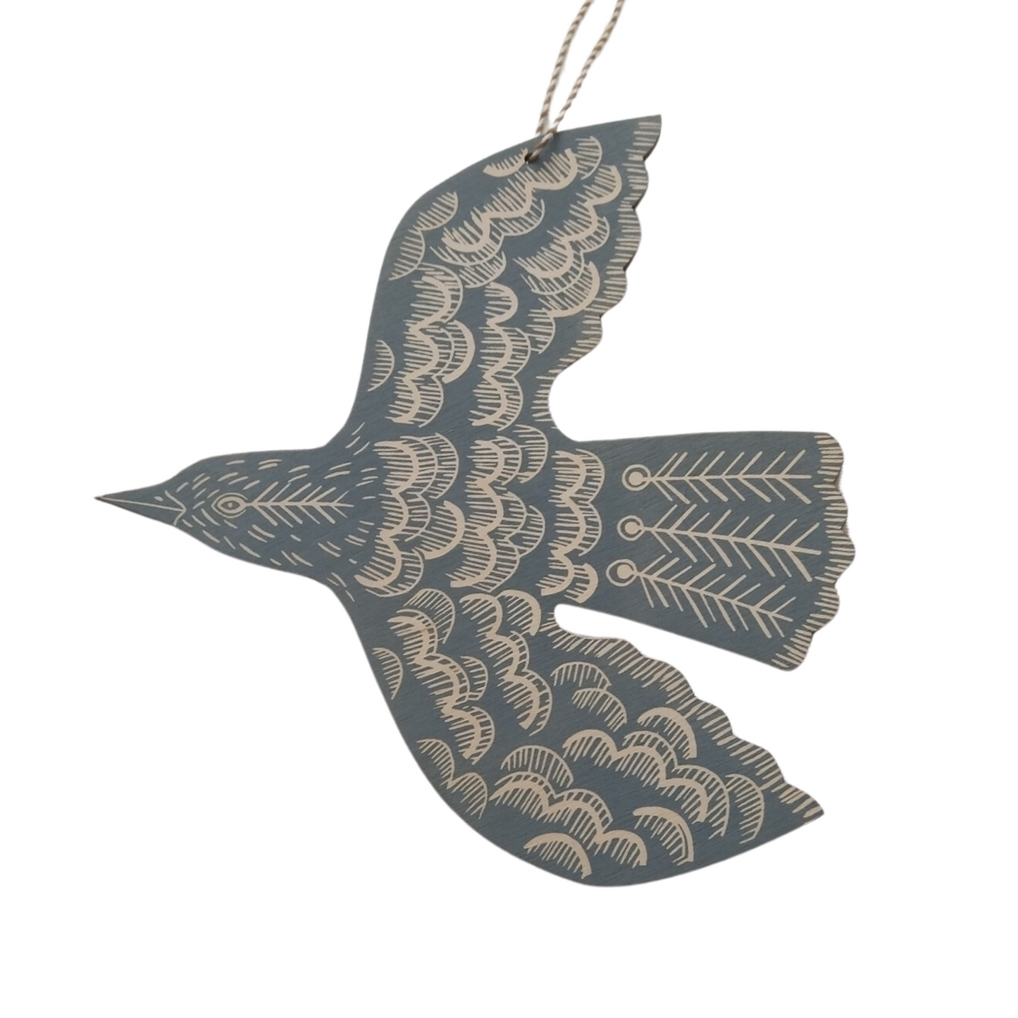 Kate Millbank Hanging Blackbird - Teal