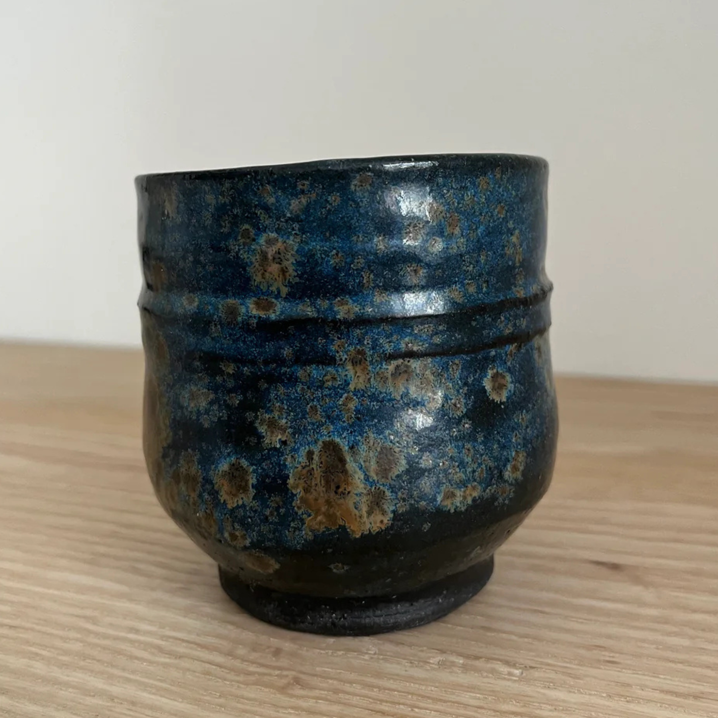 Ray Toms Boxed Yunomi Black Clay With Ash Glaze