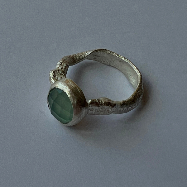 Sarah Drew Chalcedony Silver Ring