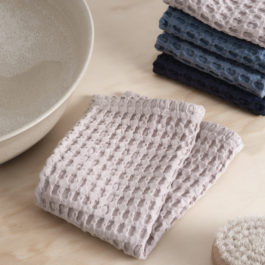 Organic Waffle Wash Cloth - Dusty Lavender