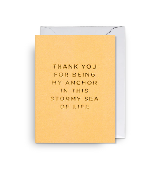 Lagom Mini Greeting Card - My Anchor in This Stormy Sea