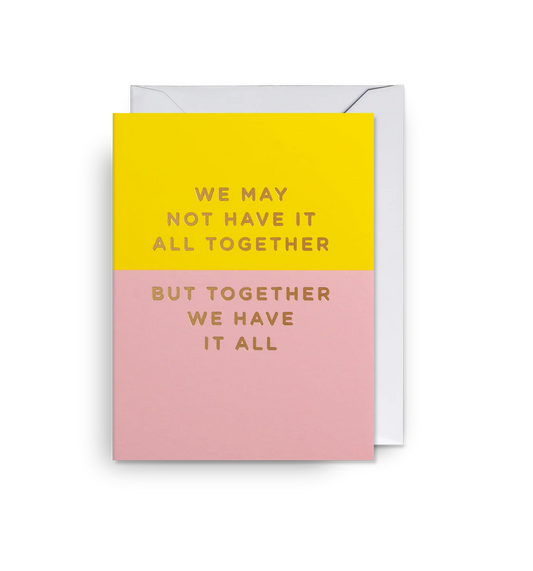 Lagom Mini Greeting Card - Together We Have It All