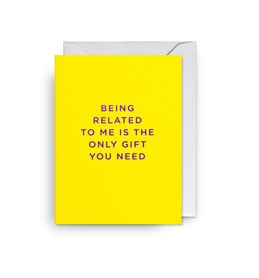 Lagom Mini Greeting Card - The Only Gift You Need