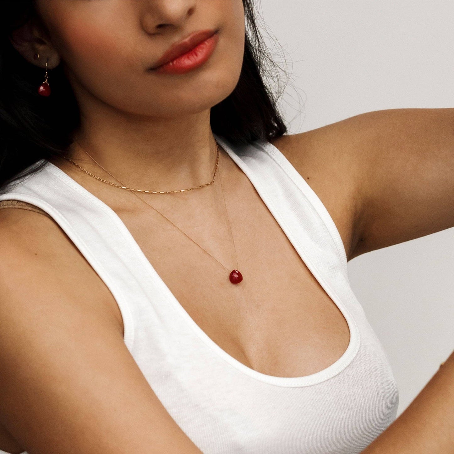 Wanderlust Life July Birthstone Necklace - Ruby