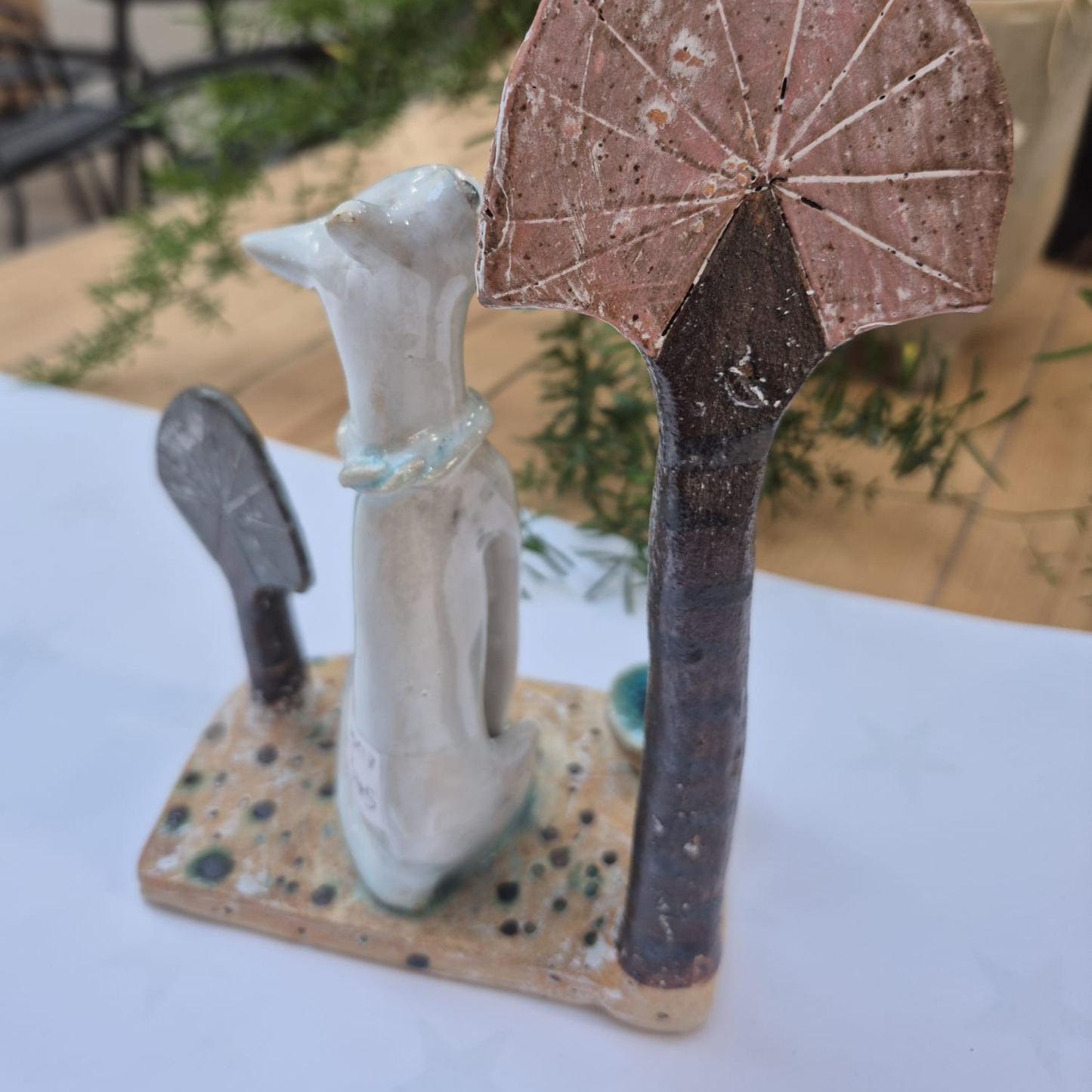 Shelagh Spear Cat, Trees and Water SS217