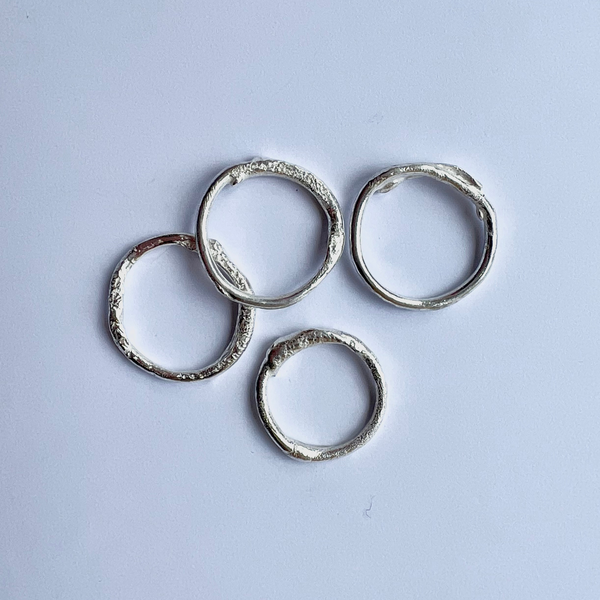 Sarah Drew Recycled Eco Silver Stacking Rings