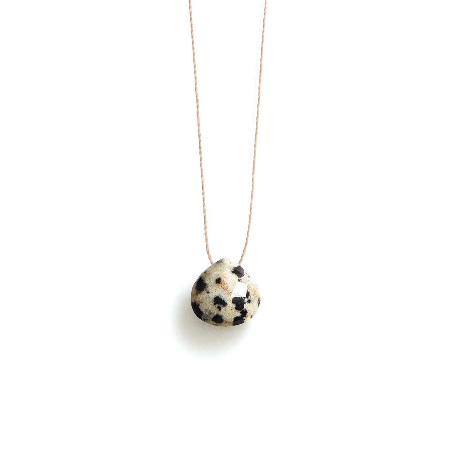 Wanderlust Life Fine Cord Necklace - Dalmatian Jasper