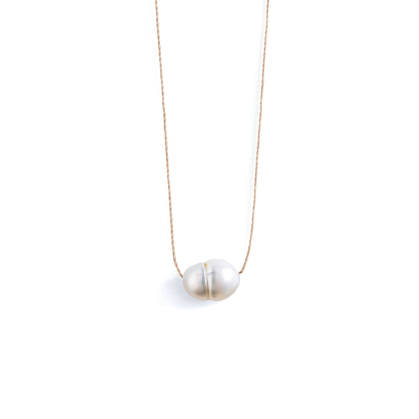 Wanderlust Life Fine Cord Necklace - Pearl