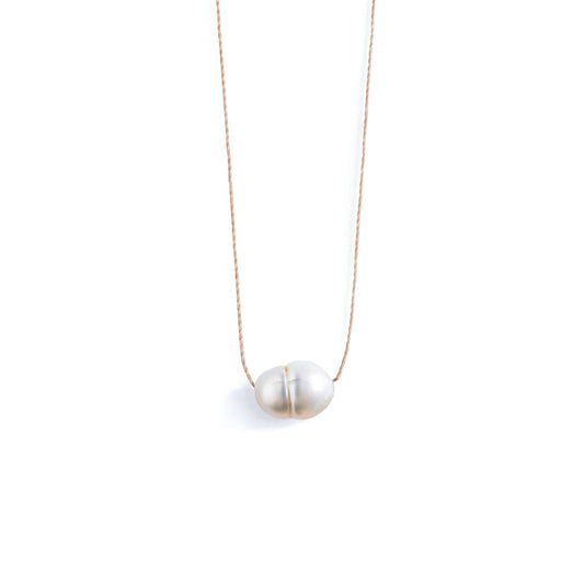Wanderlust Life Fine Cord Necklace - Pearl