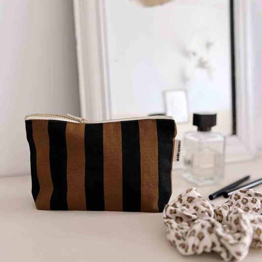 Sofia Pouch Bag - Cumin Stripes