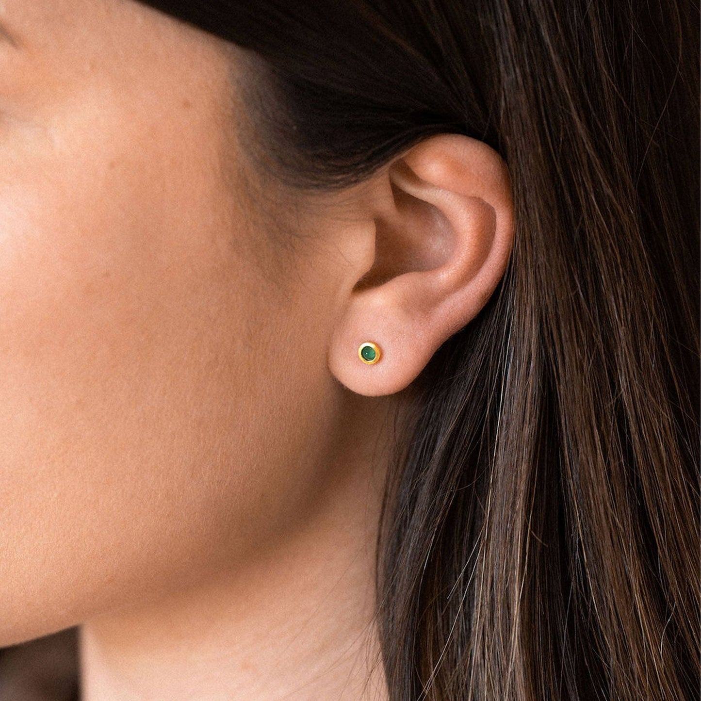 Wanderlust Life - May Emerald Birthstone Stud Earrings