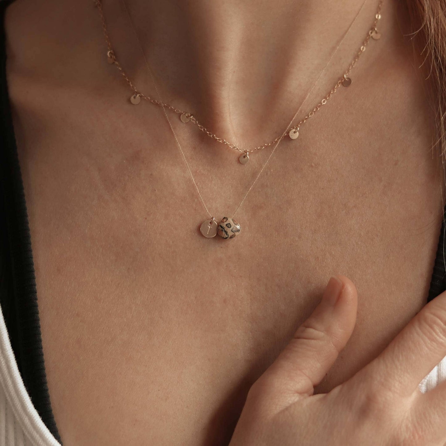 Wanderlust Life Fine Cord Necklace - Leopard Jasper