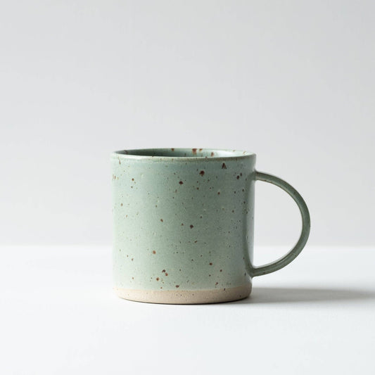 Dor & Tan Ceramic Mug - Celadon & Speckled