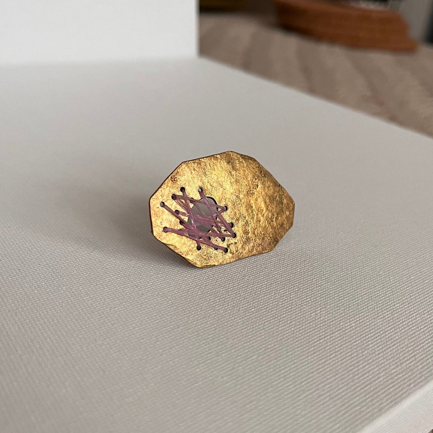 Sarah Drew Brass Ring - Ghost Net