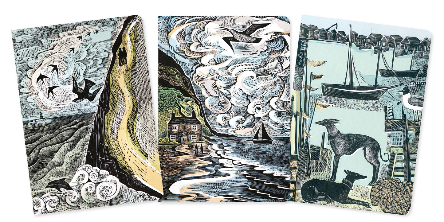 Angela Harding Set of 3 Notebooks - Coastlines