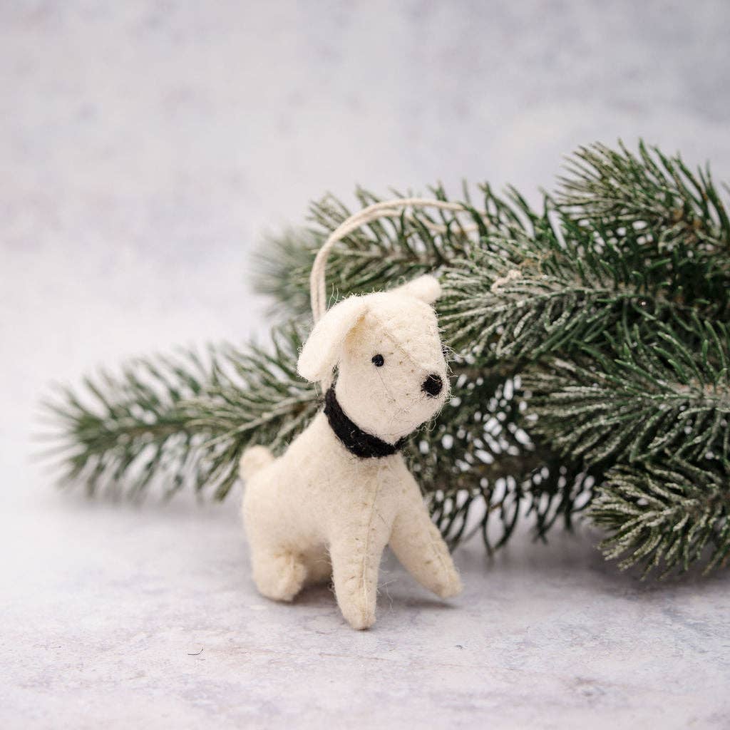 Hanging Felt Decoration - Dog