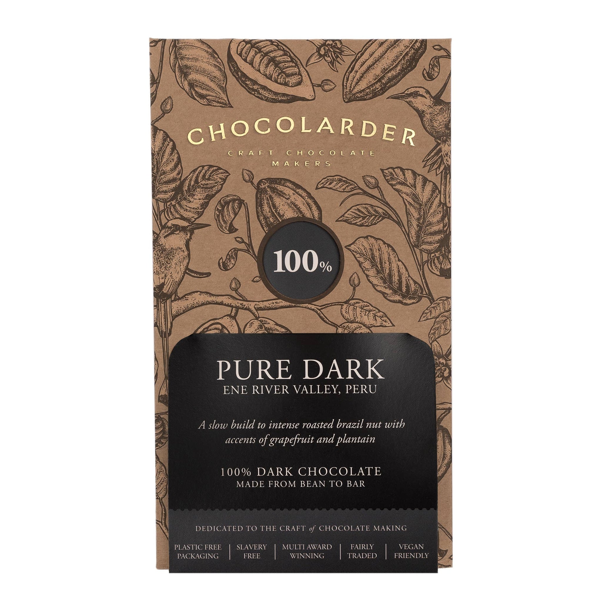 Pure Dark 100% Chocolate Bar