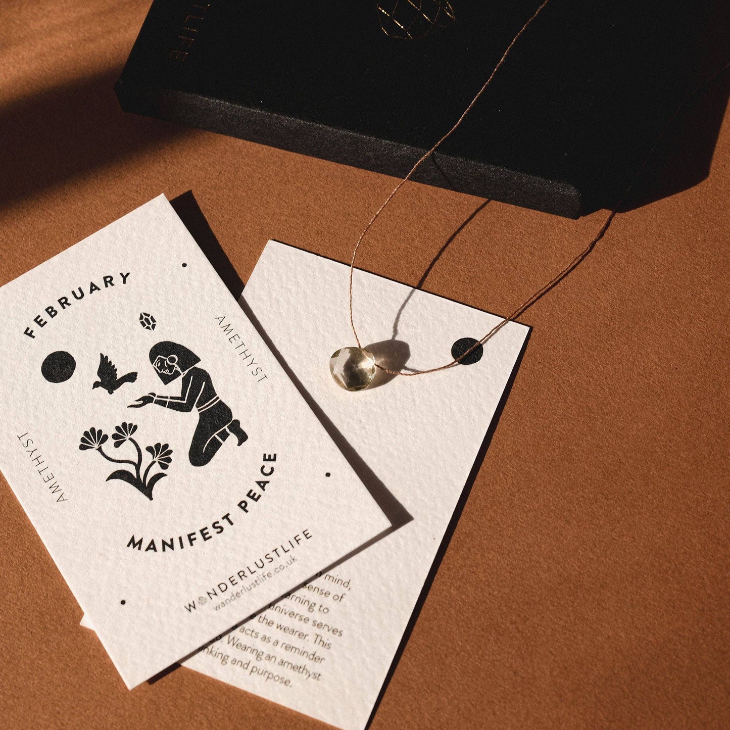 Wanderlust Life February Birthstone Necklace - Mint Amethyst
