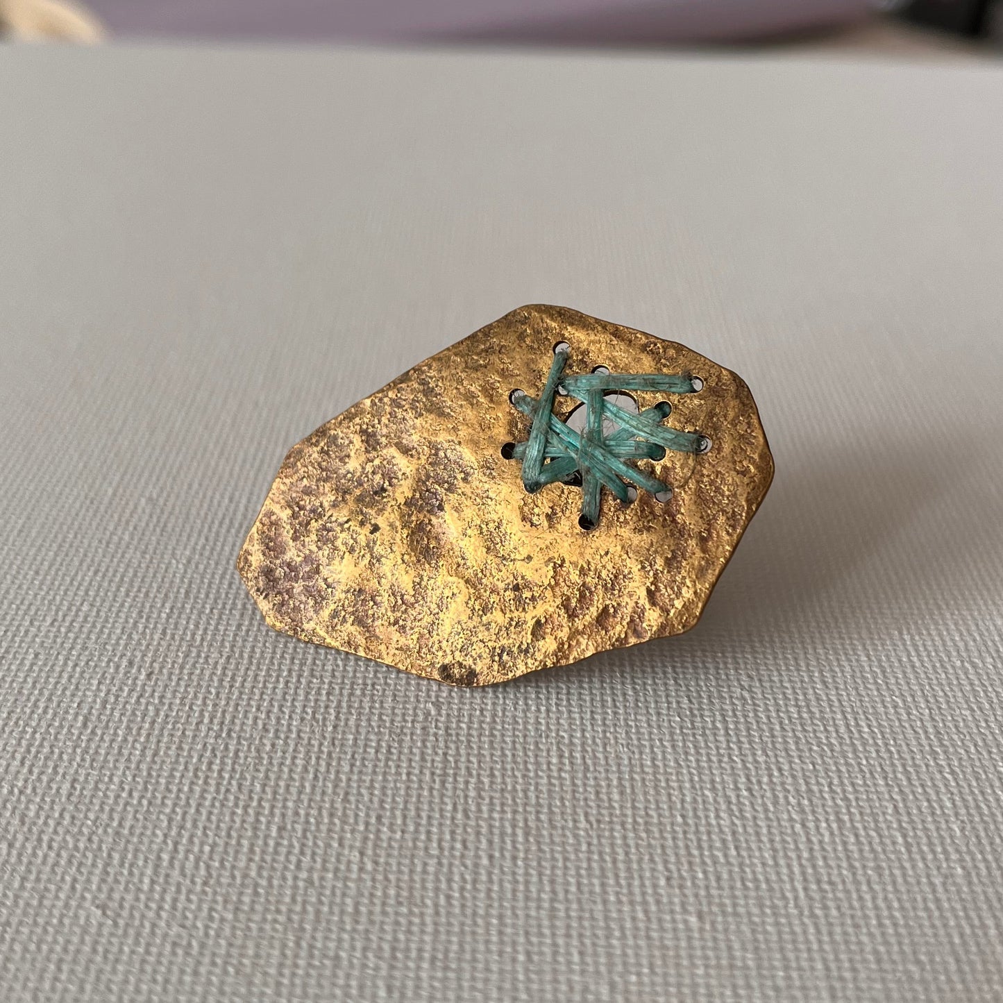 Sarah Drew Brass Ring - Ghost Net