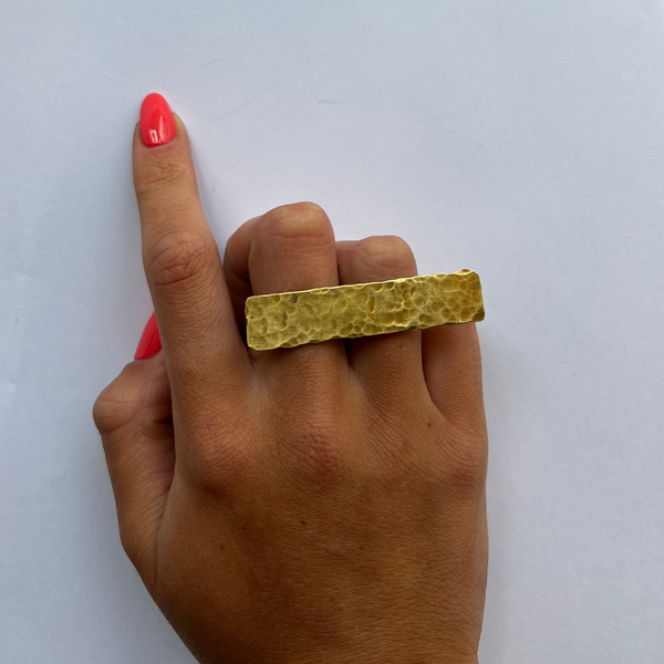 Sarah Drew Brass Shard Ring