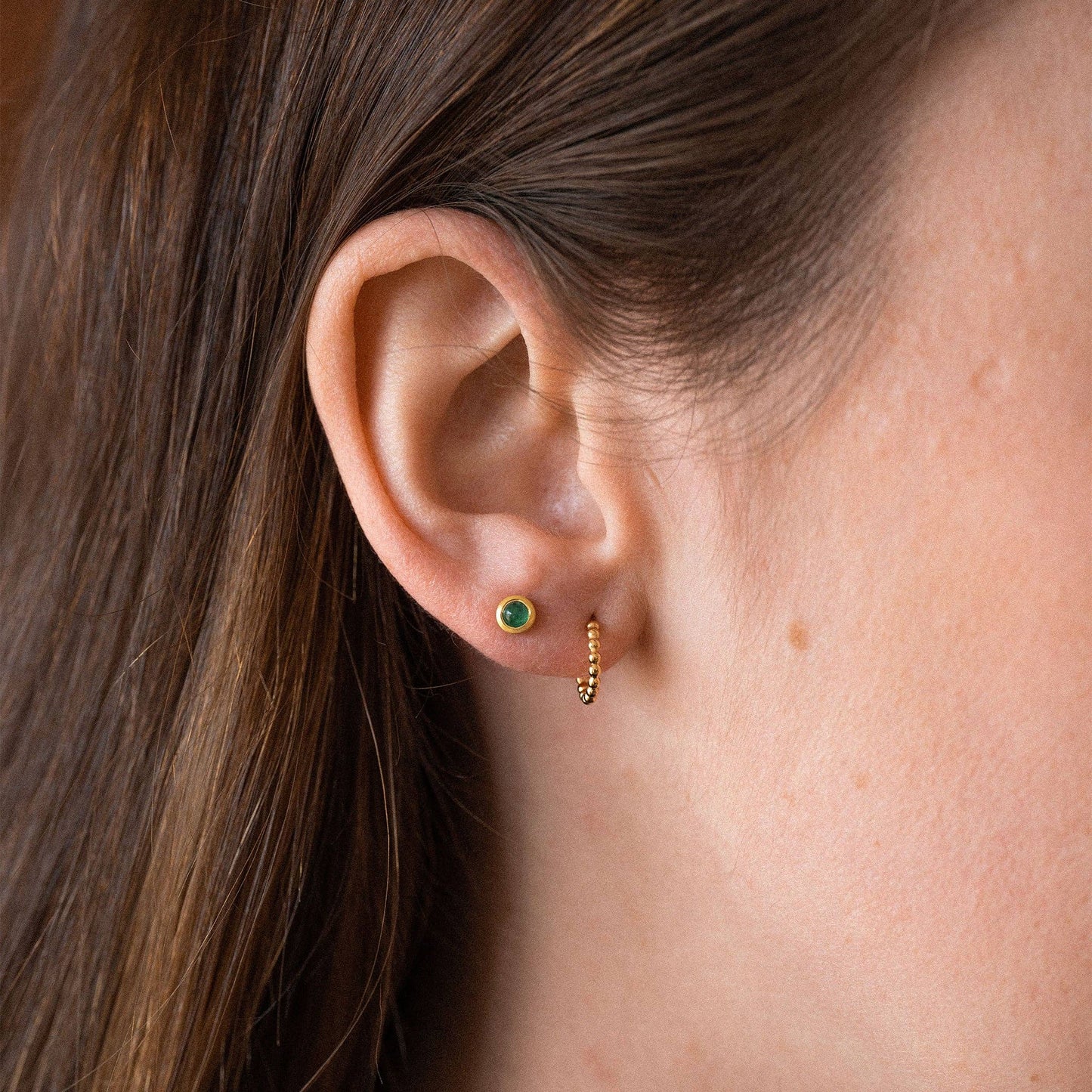 Wanderlust Life - May Emerald Birthstone Stud Earrings