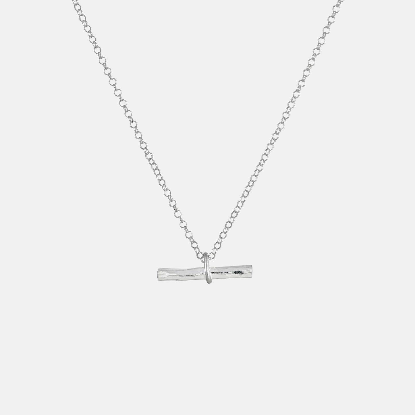 One & Eight Willow Necklace - Silver