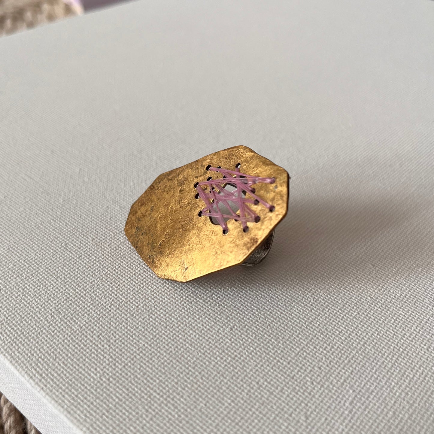 Sarah Drew Brass Ring - Ghost Net