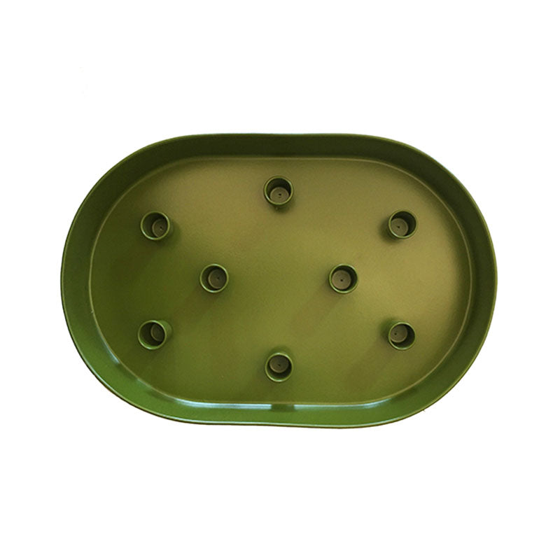 British Colour Standard Large Candle Tray - Olive