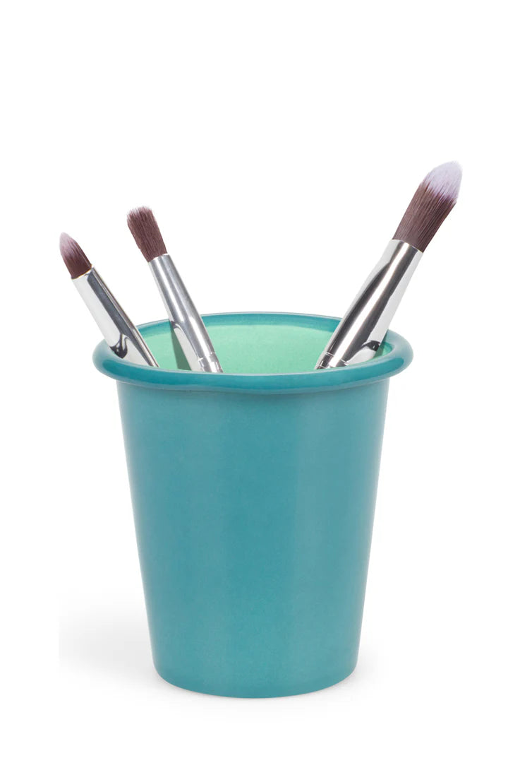 British Colour Standard Enamel Tumbler - Petrol Blue & Eau De Nil