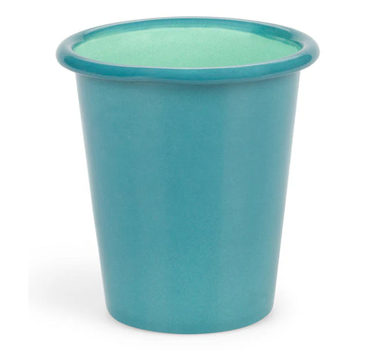 British Colour Standard Enamel Tumbler - Petrol Blue & Eau De Nil