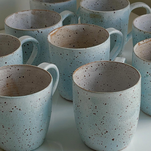 Tamsin John Blue Speckle Mug