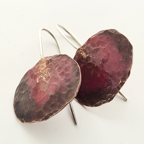 Sarah Drew Copper Pebble Earrings