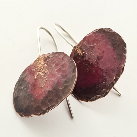 Sarah Drew Copper Pebble Earrings