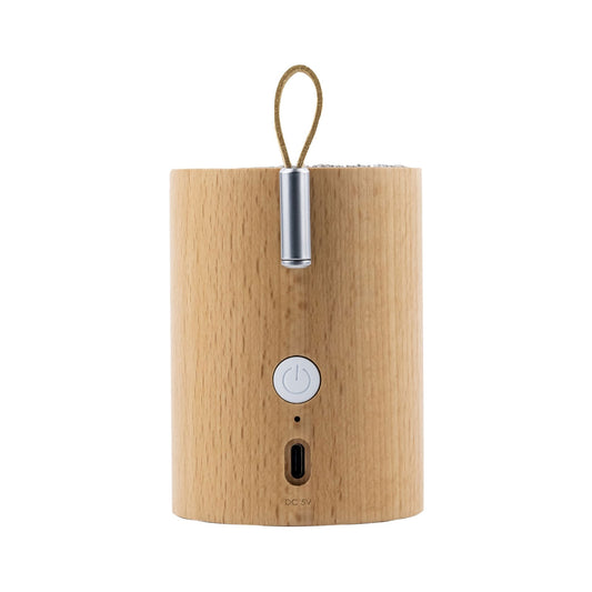 Gingko Design Drum Light Bluetooth Speaker - Beech